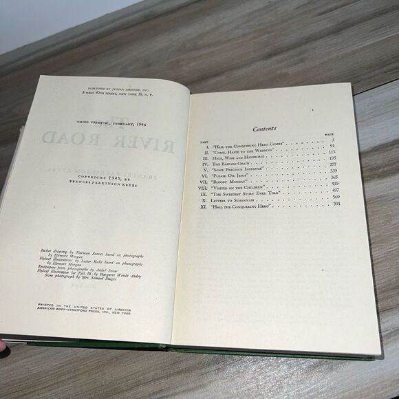 The River Road by Frances Parkinson Keyes, Hardcover W/Jacket Dated Insignia - Picture 10 of 10